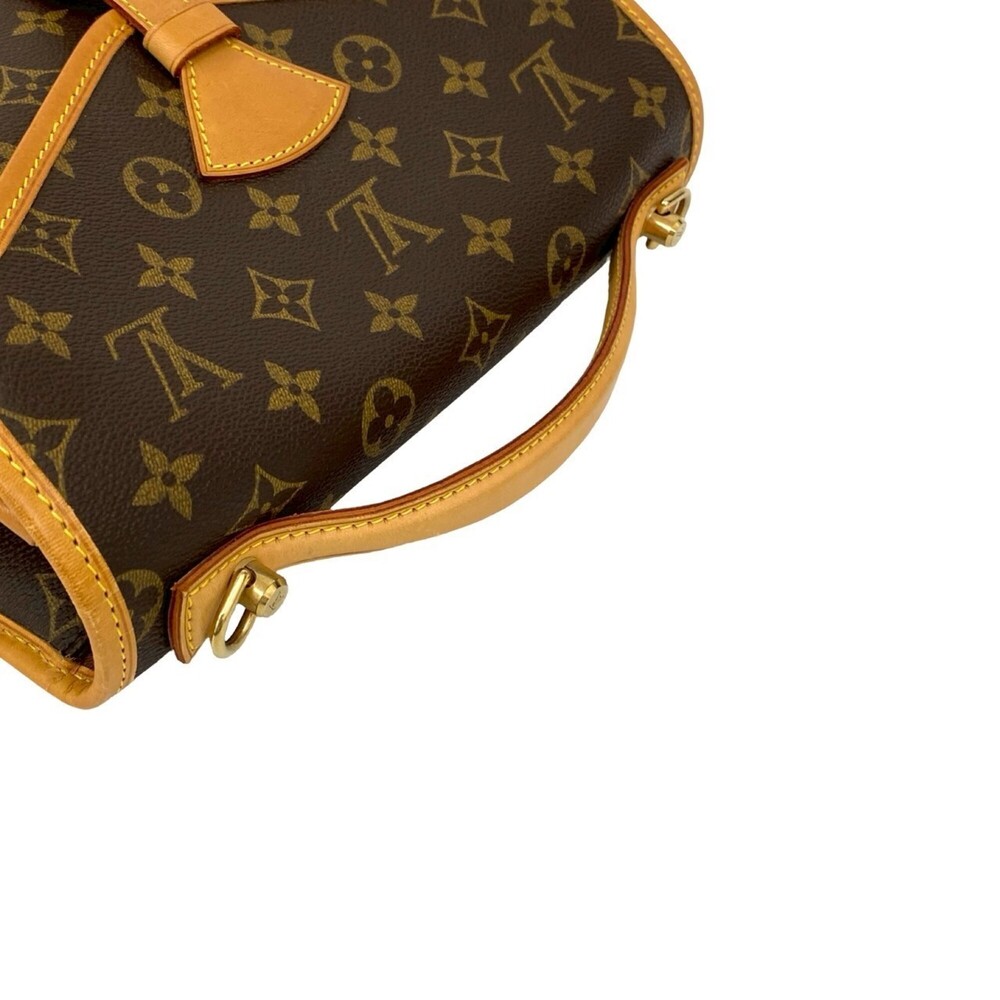 LOUIS VUITTON Authentic Brown Monogram Leather Shoulder Bag - Picture 4 of 10
